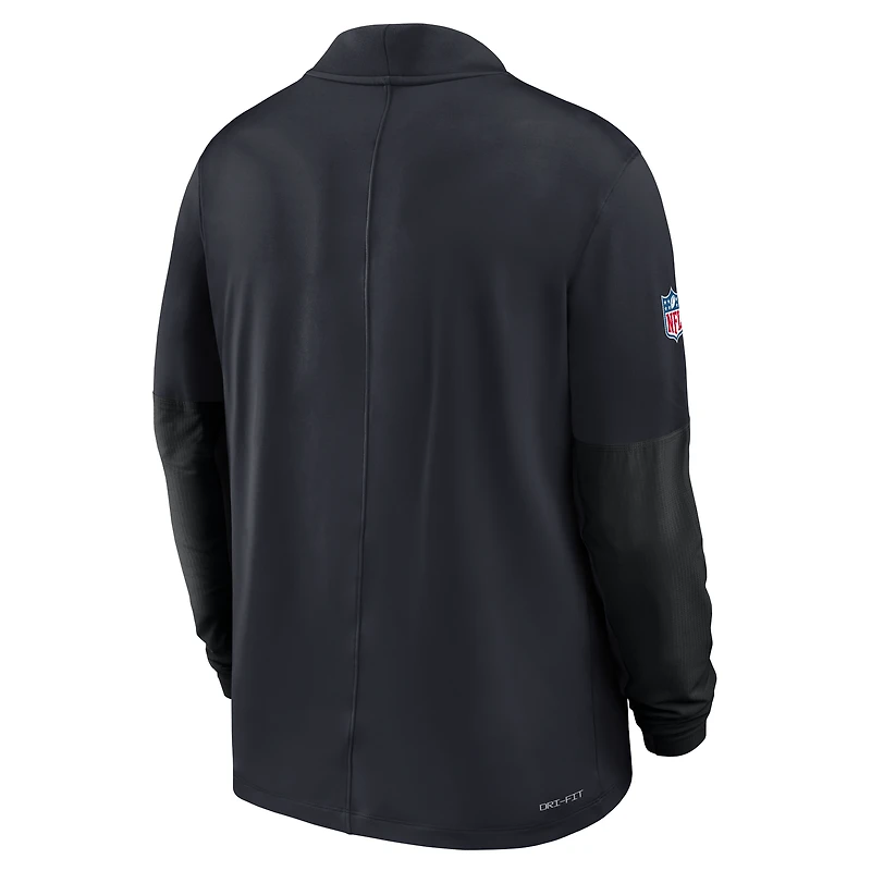 Men's Nike Navy Houston Texans Sideline Dri-FIT Half-Zip Pullover
