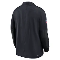 Men's Nike Navy Houston Texans Sideline Dri-FIT Half-Zip Pullover
