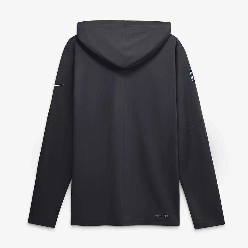 Men's Nike Navy Houston Texans Sideline Dri-FIT Long Sleeve Hooded T-Shirt