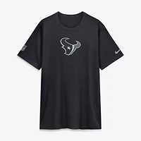 T-shirt Nike Dri-FIT Legend bleu marine pour homme, Houston Texans, en soutien à l'équipe.