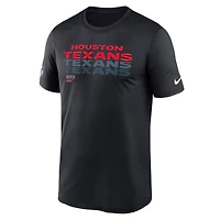 T-shirt Nike Dri-FIT bleu marine Houston Texans Sideline Legend pour homme