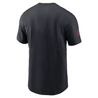 T-shirt Nike bleu marine Houston Texans Sideline Performance pour homme