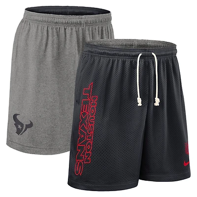 Men's Nike Navy Houston Texans Sideline Reversible Dri-FIT Shorts