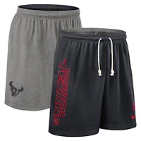 Short de sport réversible Nike bleu marine Houston Texans Sideline pour homme