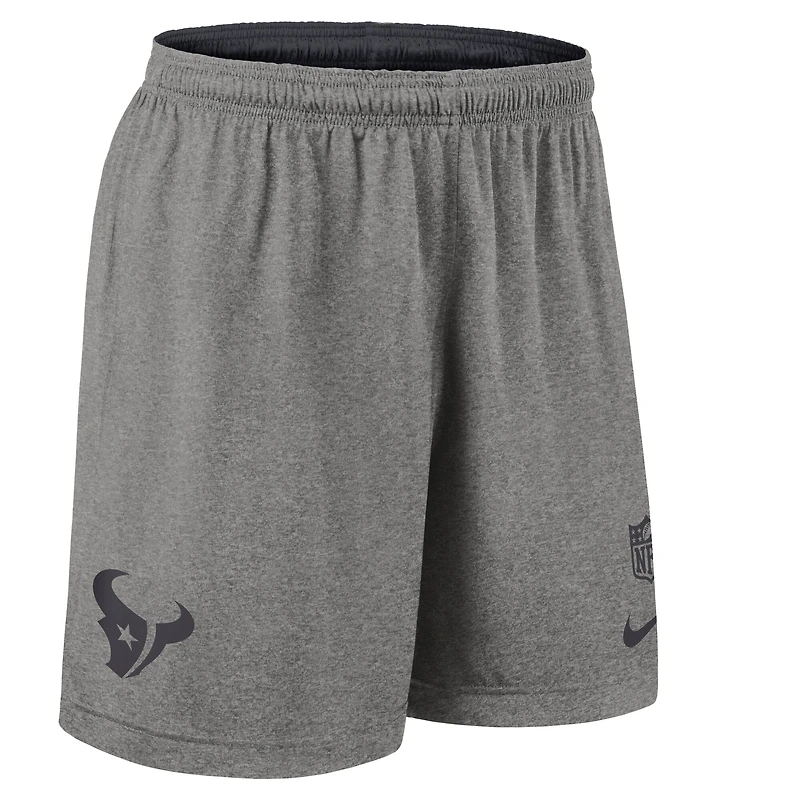 Short de sport réversible Nike bleu marine Houston Texans Sideline pour homme