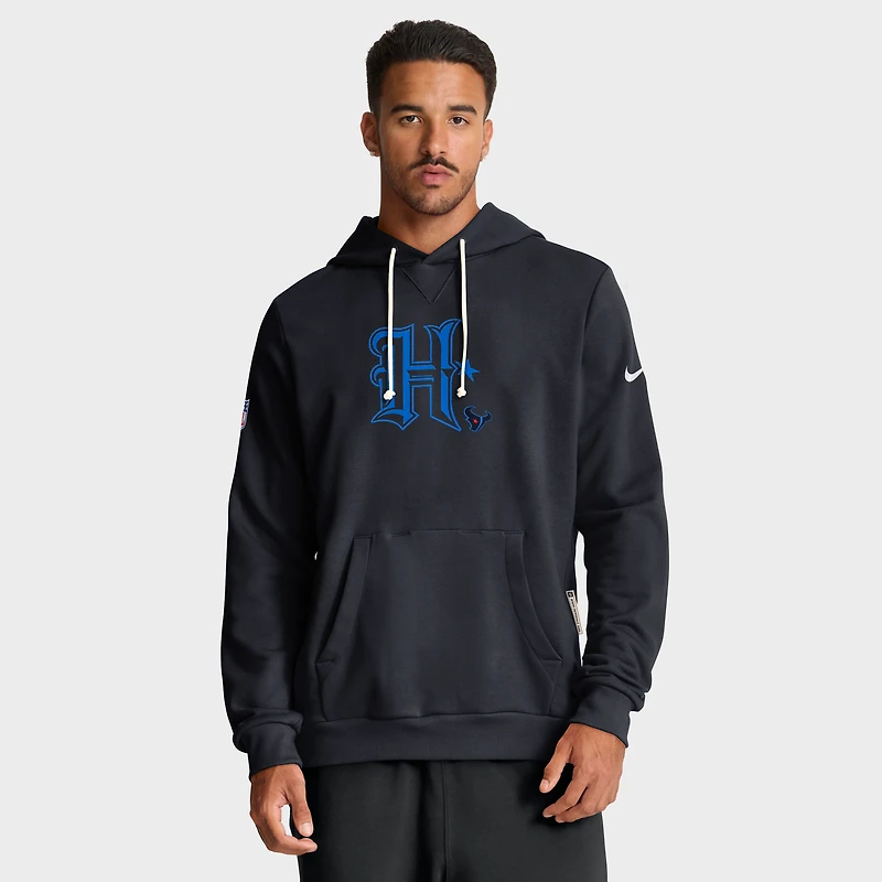 Sweat à capuche Nike bleu marine Houston Texans Sideline Standard Issue Alt 2 Dri-FIT pour homme