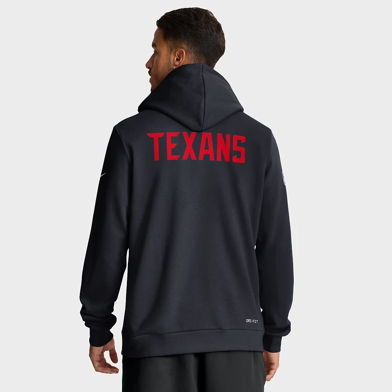 Sweat à capuche Nike bleu marine Houston Texans Sideline Standard Issue Alt 2 Dri-FIT pour homme