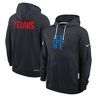 Sweat à capuche Nike bleu marine Houston Texans Sideline Standard Issue Alt 2 Dri-FIT pour homme