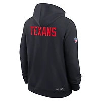 Sweat à capuche Nike bleu marine Houston Texans Sideline Standard Issue Alt 2 Dri-FIT pour homme