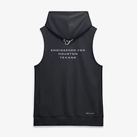 Men's Nike Navy Houston Texans Sideline Standard Issue Dri-FIT Sleeveless Hoodie