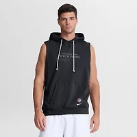 Sweat à capuche sans manches Nike Dri-FIT bleu marine Houston Texans Sideline Standard Issue pour homme