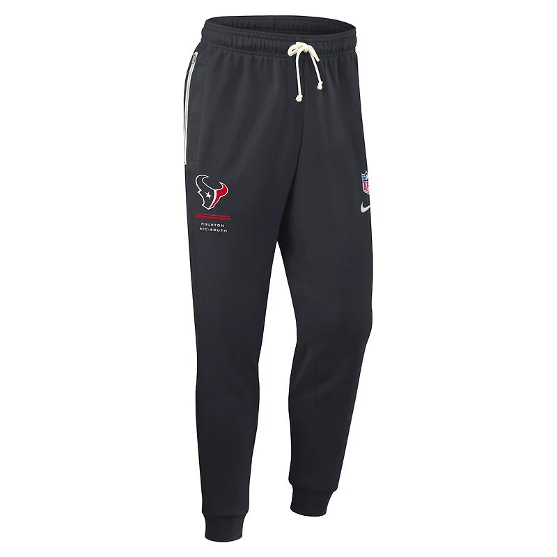 Pantalon Nike Sideline Standard Issue Dri-FIT Taper bleu marine pour homme, Houston Texans.