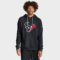 Sweat à capuche Nike bleu marine Houston Texans Sideline Standard Issue Initial Home Dri-FIT pour homme