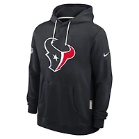 Sweat à capuche Nike bleu marine Houston Texans Sideline Standard Issue Initial Home Dri-FIT pour homme