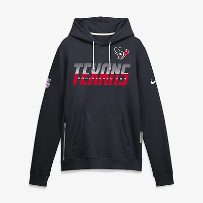 Sweat à capuche Nike Dri-FIT bleu marine Houston Texans Sideline Standard Issue Top Prospect pour homme