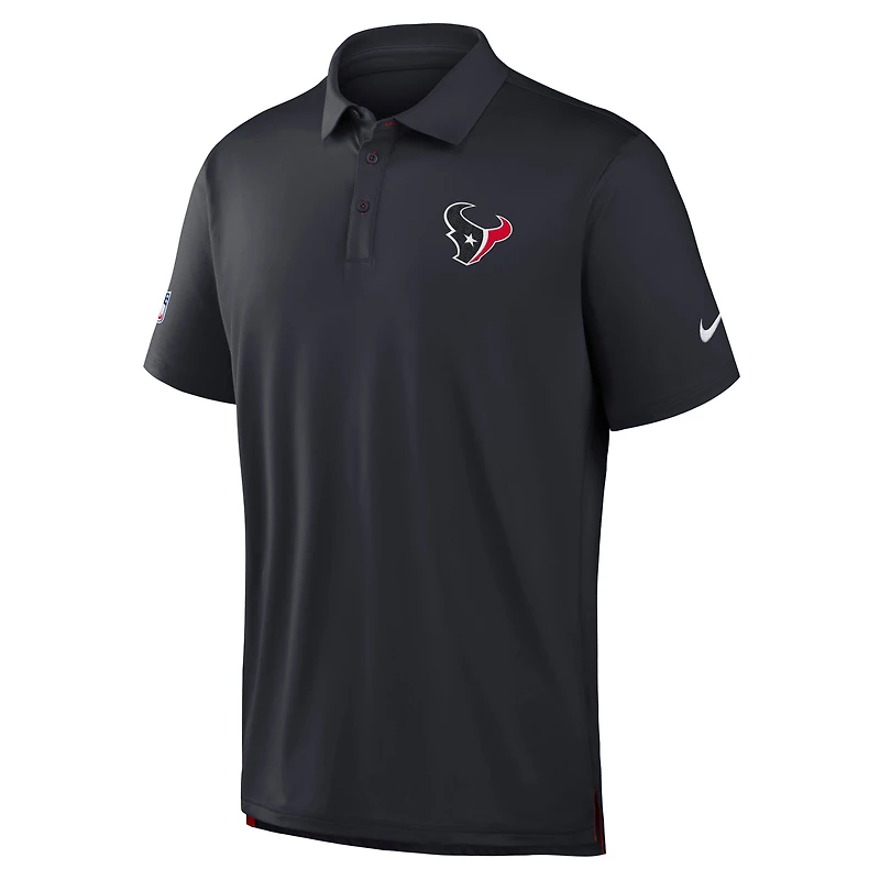 Men's Nike Navy Houston Texans Sideline Tour Dri-FIT Polo