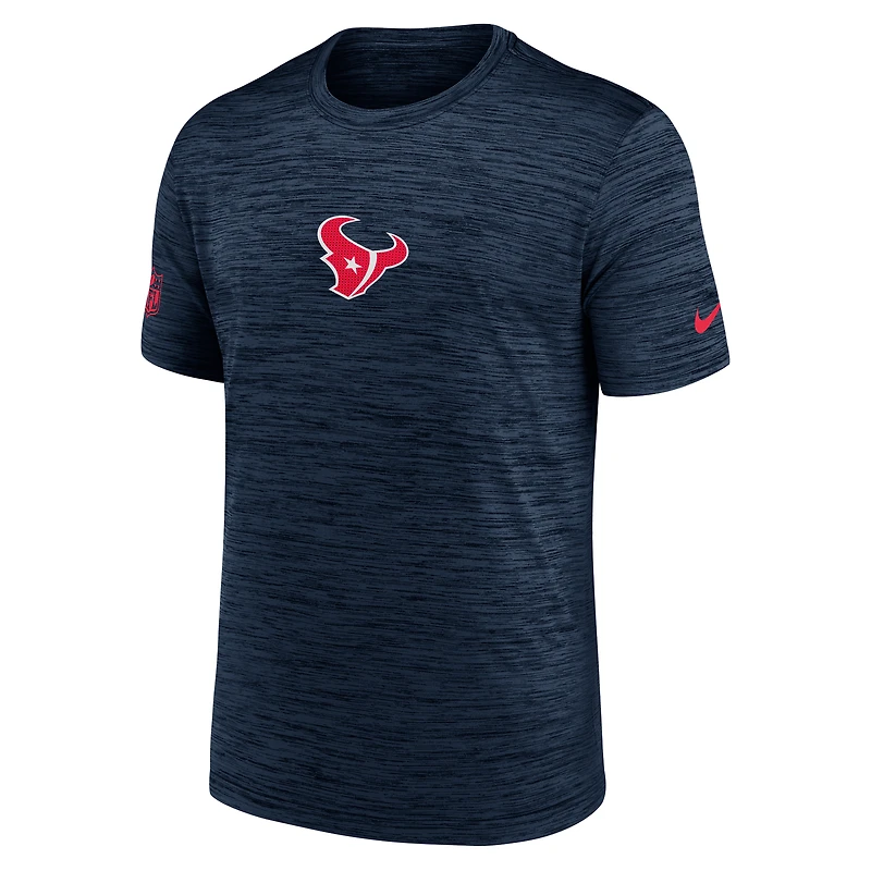 T-shirt Nike Dri-FIT bleu marine pour homme des Houston Texans