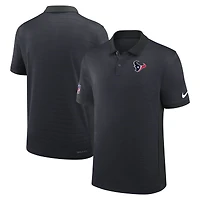 Men's Nike Navy Houston Texans Sideline Victory Stripe Dri-FIT Polo