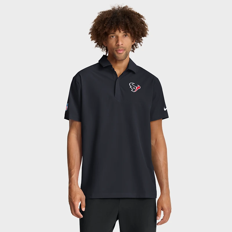 Men's Nike Navy Houston Texans Sideline Woven Dri-FIT Polo