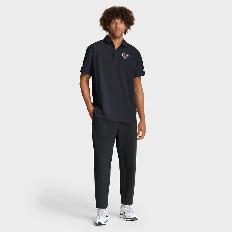 Polo tissé Nike Dri-FIT bleu marine Houston Texans pour homme