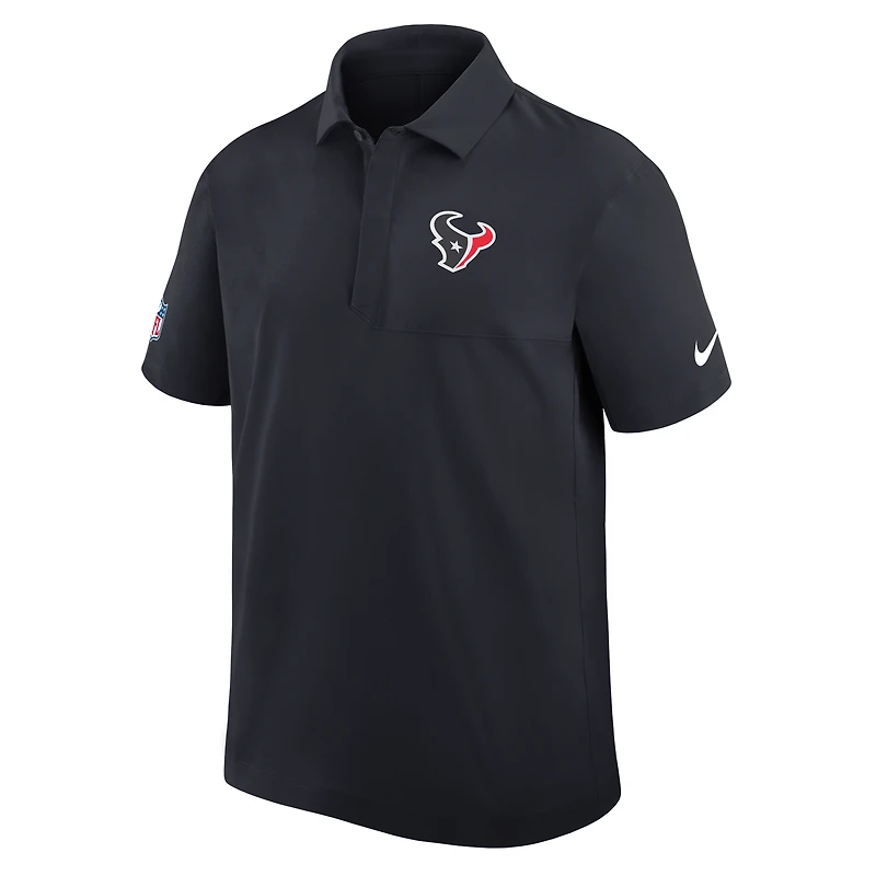 Polo tissé Nike Dri-FIT bleu marine Houston Texans pour homme