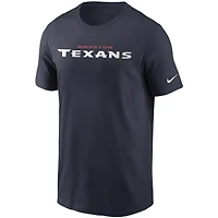 Men's Nike Navy Houston Texans Team Wordmark T-Shirt