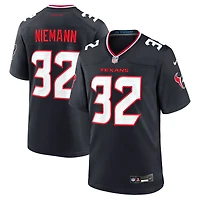 Men's Nike Nick Niemann  Navy Houston Texans Team Game Jersey