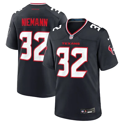 Men's Nike Nick Niemann  Navy Houston Texans Team Game Jersey