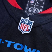 Maillot Nike Nico Collins bleu marine pour homme, deuxième match alternatif des Houston Texans