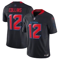 Maillot Nike Nico Collins bleu marine pour homme des Houston Texans Alternate 2 Vapor F.U.S.E. Limited