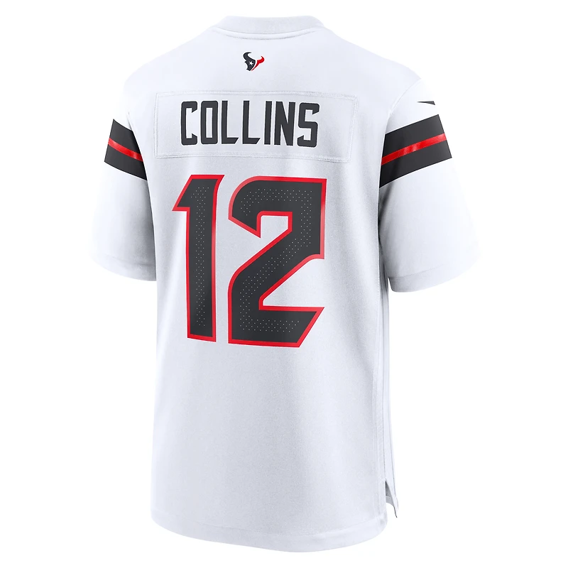 Maillot de match Nike Nico Collins blanc pour homme des Houston Texans