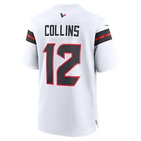 Maillot de match Nike Nico Collins blanc pour homme des Houston Texans