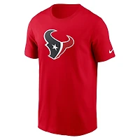 Men's Nike  Red Houston Texans Fan Gear Primary Logo T-Shirt