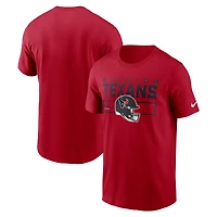 T-shirt Nike rouge pour homme avec logo Primetime Helmet des Houston Texans