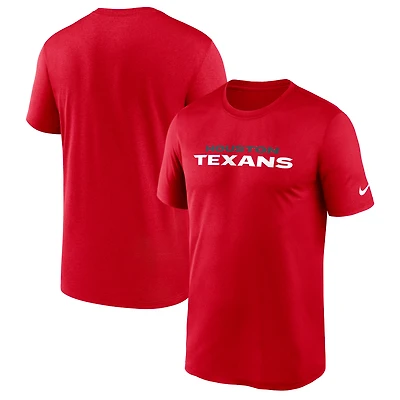 Men's Nike Red Houston Texans Primetime Legend Wordmark Dri-FIT T-Shirt