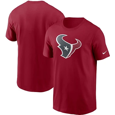 Men's Nike Red Houston Texans Primetime Logo Essential T-Shirt