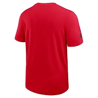 T-shirt d'entraîneur Nike rouge Houston Texans Sideline UV Dri-Fit pour homme