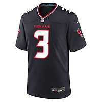 Maillot de match Nike Tank Dell pour hommes, bleu marine, Houston Texans