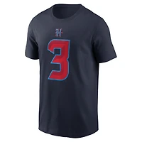 T-shirt Nike Tank Dell pour hommes, bleu marine, nom et numéro des Houston Texans