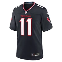 Maillot Nike Tremon Smith bleu marine pour homme des Houston Texans