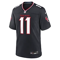 Men's Nike Tremon Smith  Navy Houston Texans Team Game Jersey