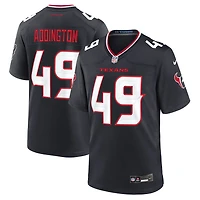 Men's Nike Tucker Addington  Navy Houston Texans Team Game Jersey