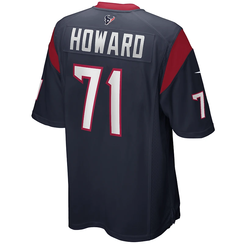 Men's Nike Tytus Howard Navy Houston Texans Game Jersey