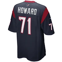 Men's Nike Tytus Howard Navy Houston Texans Game Jersey