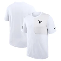 Men's Nike White Houston Texans Sideline UV Dri-Fit Coach Shirt