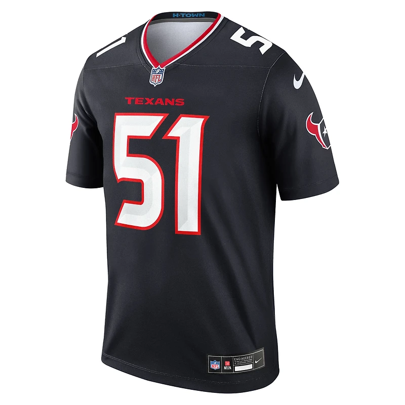 Haut Nike Will Anderson Jr. bleu marine pour homme, joueur légendaire des Houston Texans
