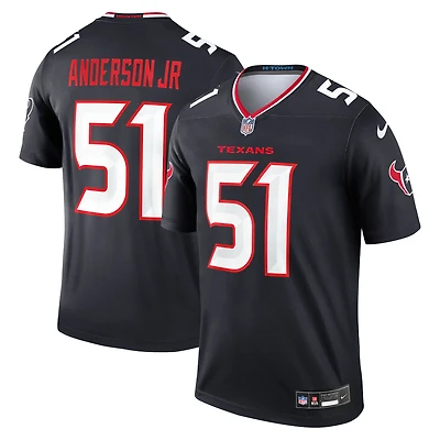 Haut Nike Will Anderson Jr. bleu marine pour homme, joueur légendaire des Houston Texans