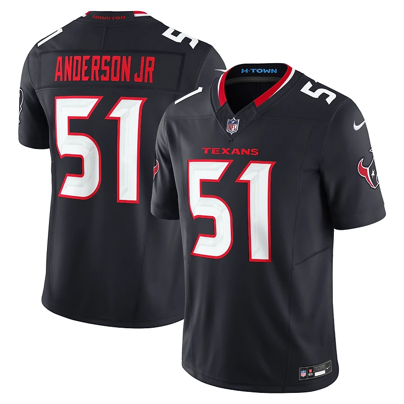 Nike Will Anderson Jr. pour hommes, bleu marine, Houston Texans Vapor F.U.S.E. Maillot limité