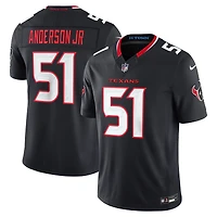 Men's Nike Will Anderson Jr. Navy Houston Texans Vapor F.U.S.E. Stitched Limited Jersey