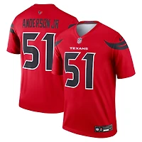 Haut Nike Will Anderson Jr. rouge pour homme, joueur légendaire des Houston Texans